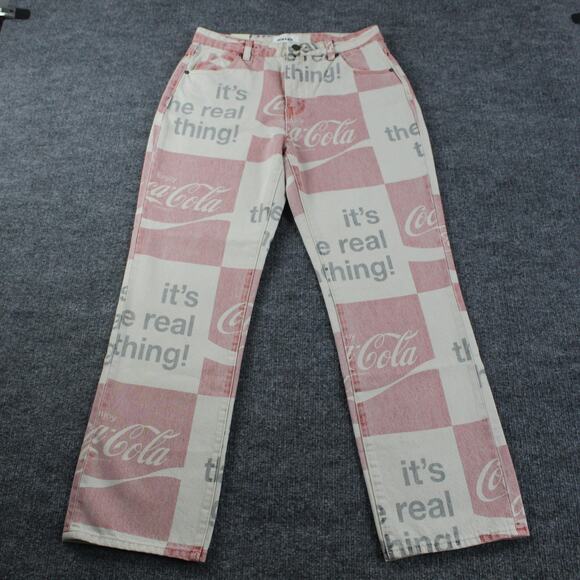 Rollas Jeans Womens 28 Original Straight Coca Cola High Rise Retro Streetwear - Picture 5 of 16